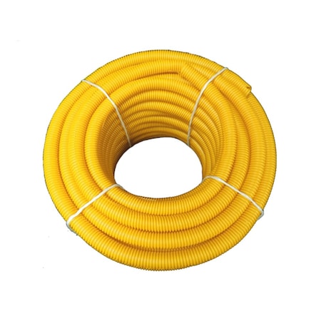 Kable Kontrol® Convoluted Split Wire Loom Tubing - 3/4 Inside Diameter - 100' Length - Yellow